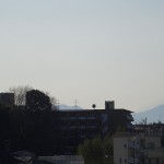ベランダから見る富士山